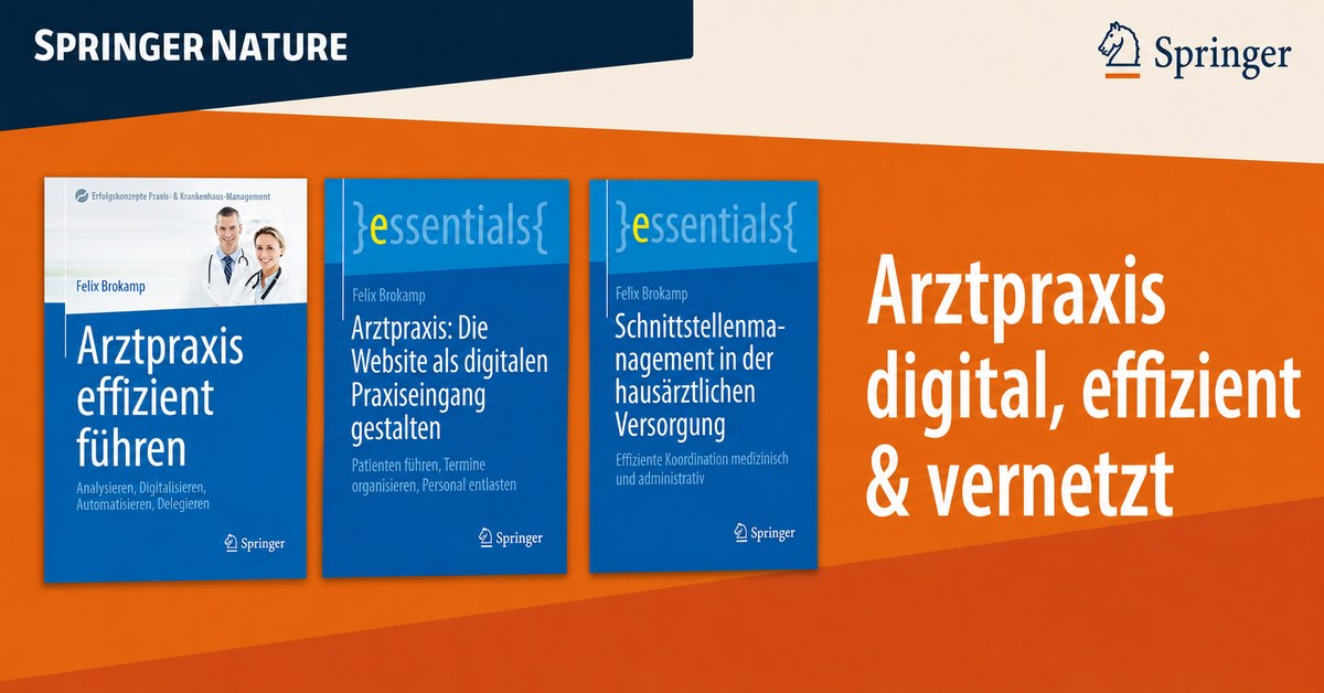 Springer-Banner zum Buch Arztpraxis effizient führen